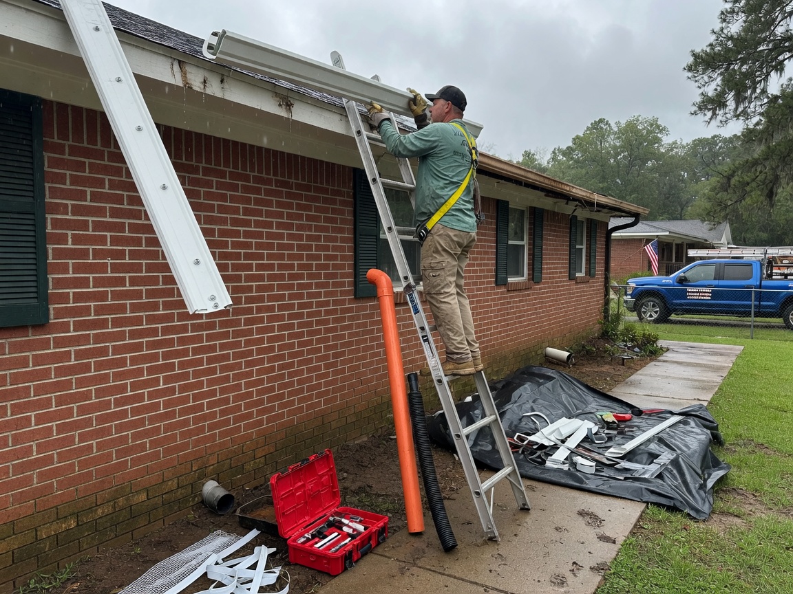 Gutter Installation for Heavy Rain Drainage in Texarkana, TX
